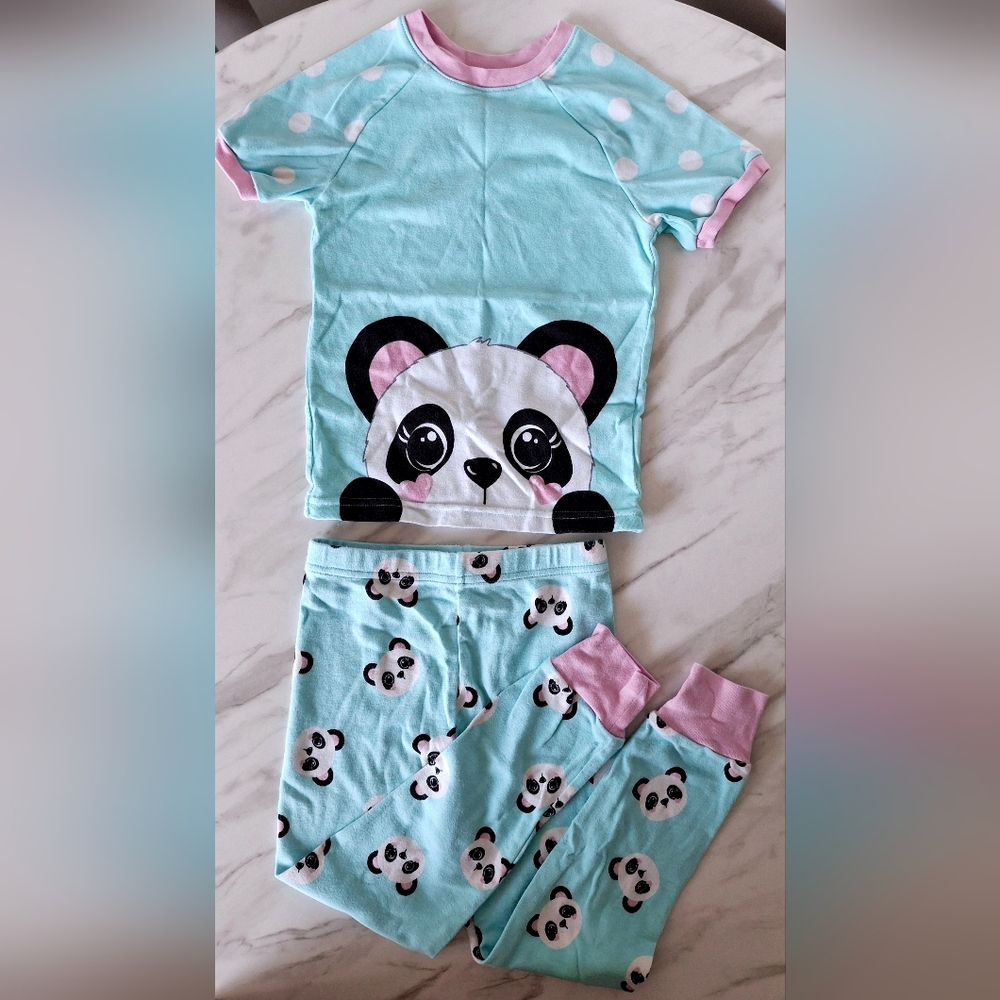 🐼Adorable Panda Short Sleeve Pajama Set (5T)
